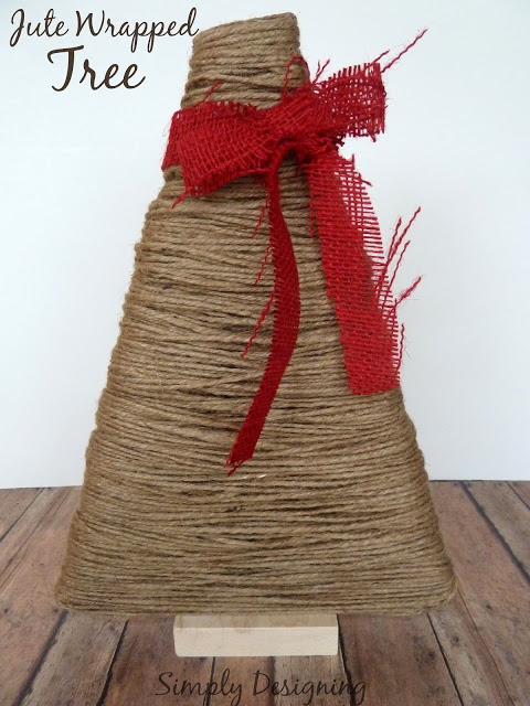 Jute Wrapped Christmas Tree